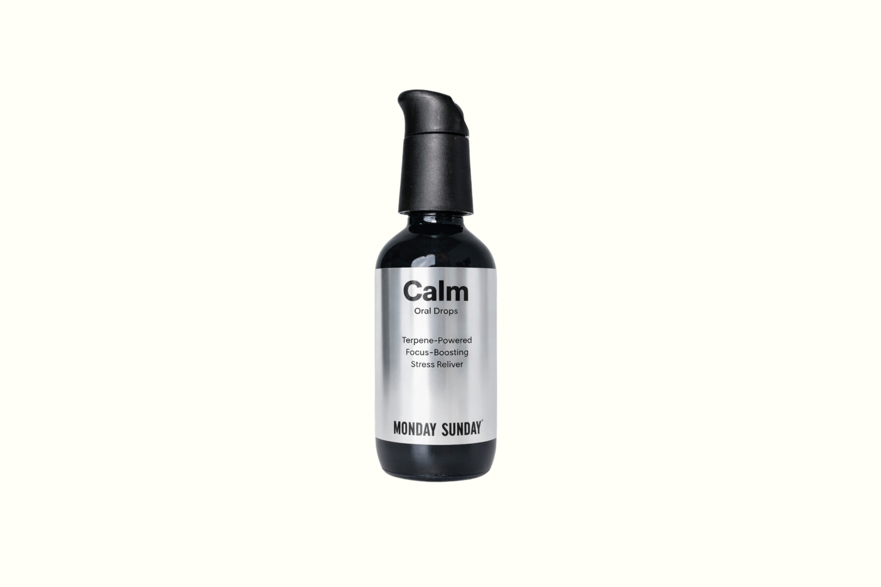 MONDAYSUNDAY Calm Oral Drops, a terpene-powered botanical supplement to support calm and stress balance