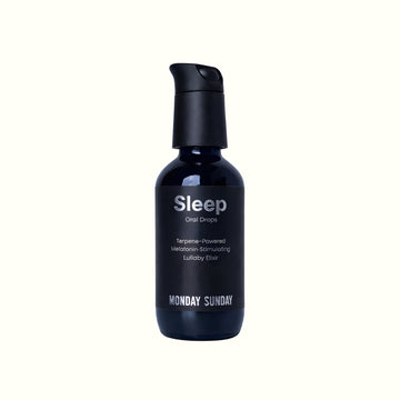 MONDAYSUNDAY Sleep Oral Drops — alcohol-free herbal drops to support restful sleep and relaxation at night.